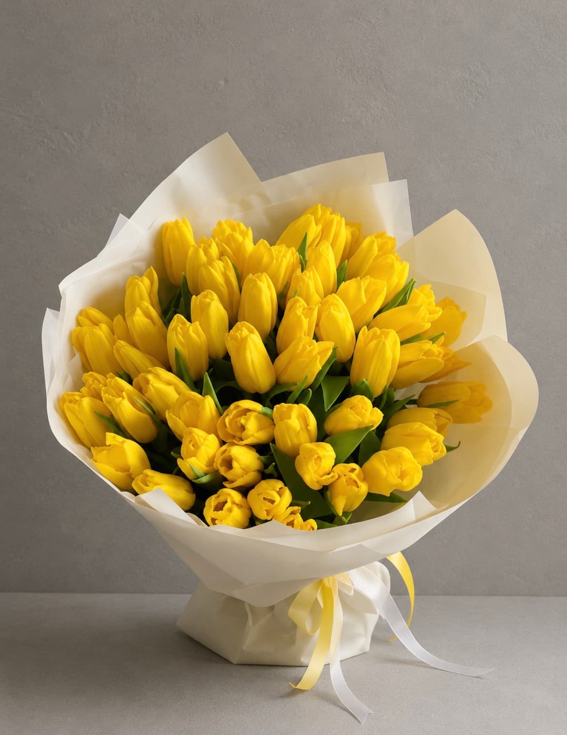 Gele tulpen