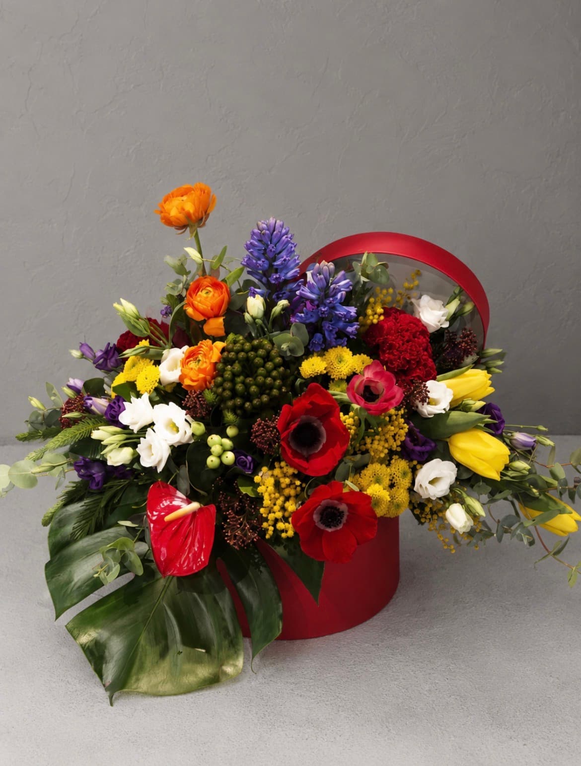 Doos bloemen