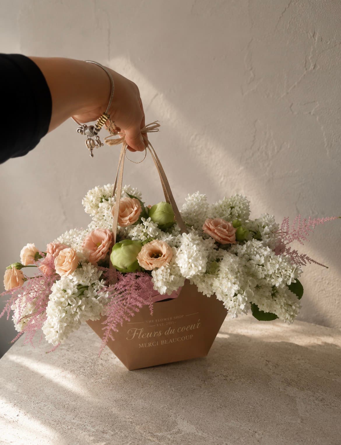 Handtas met bloemen